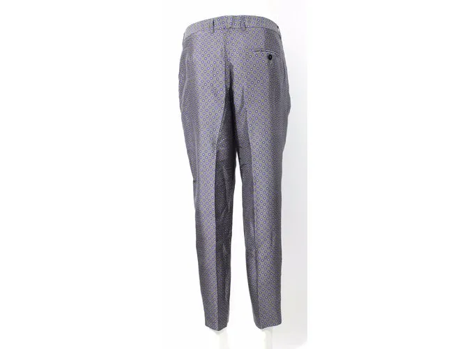 Alberto Biani Pantalon de seda Caqui 