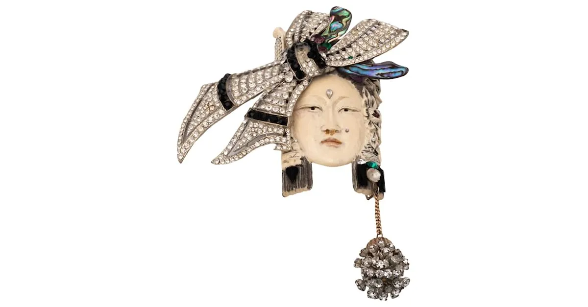 Autre Marque Broche Oriental Multicolor 