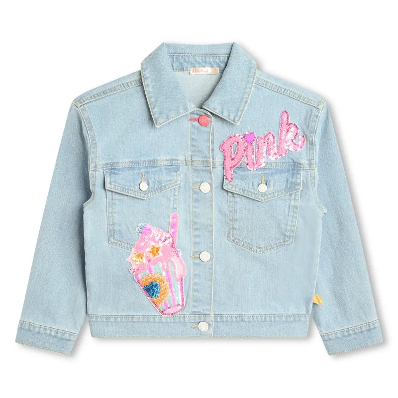 BILLIEBLUSH Chaqueta vaquera con insignias
