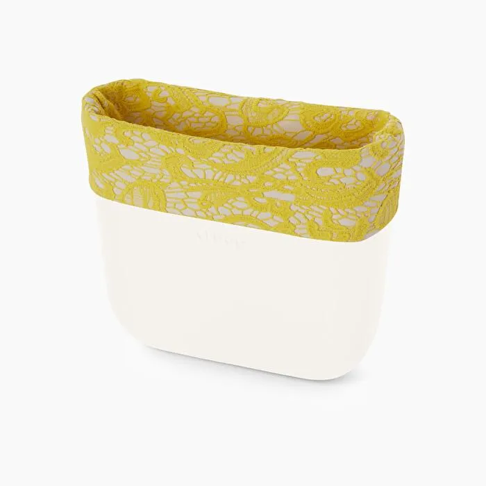 Borde macramè limón O bag mini
