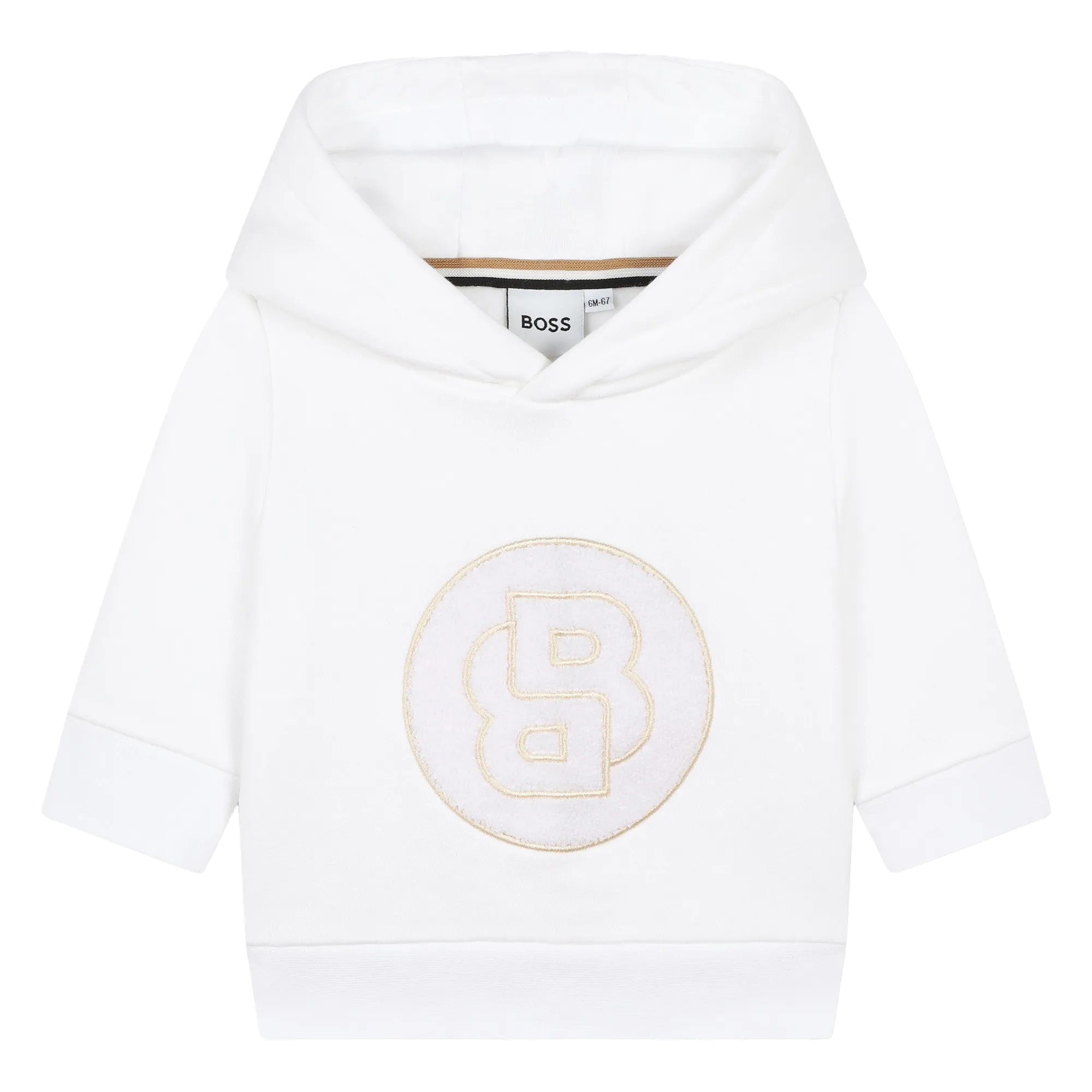 BOSS Sudadera de muletón bordada
