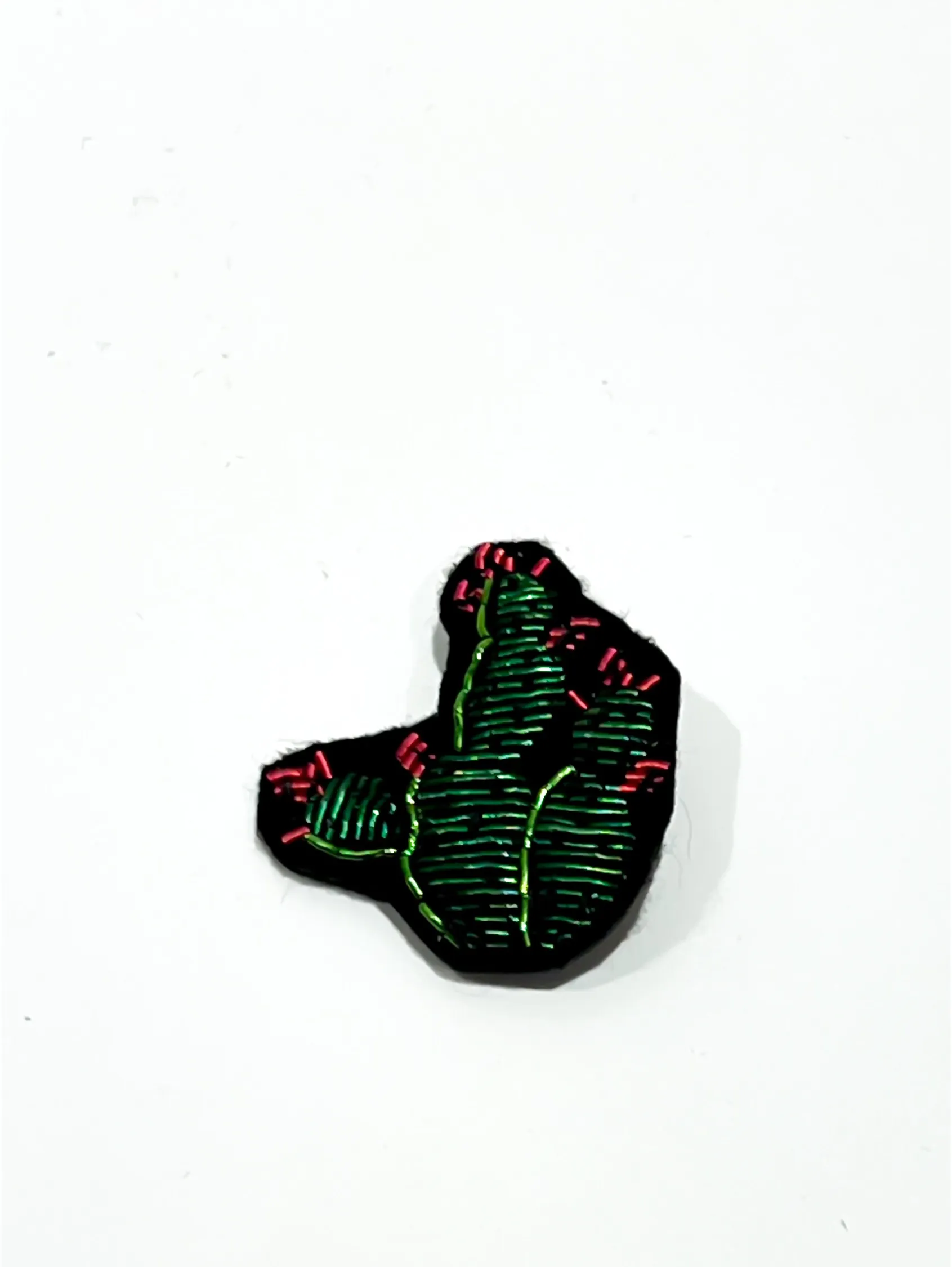 Broche Bordado Cactus