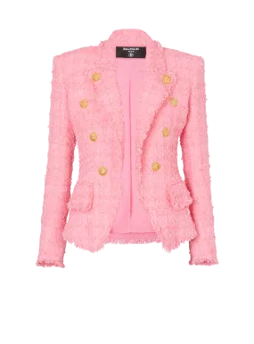 Chaqueta de tweed de 8 botones