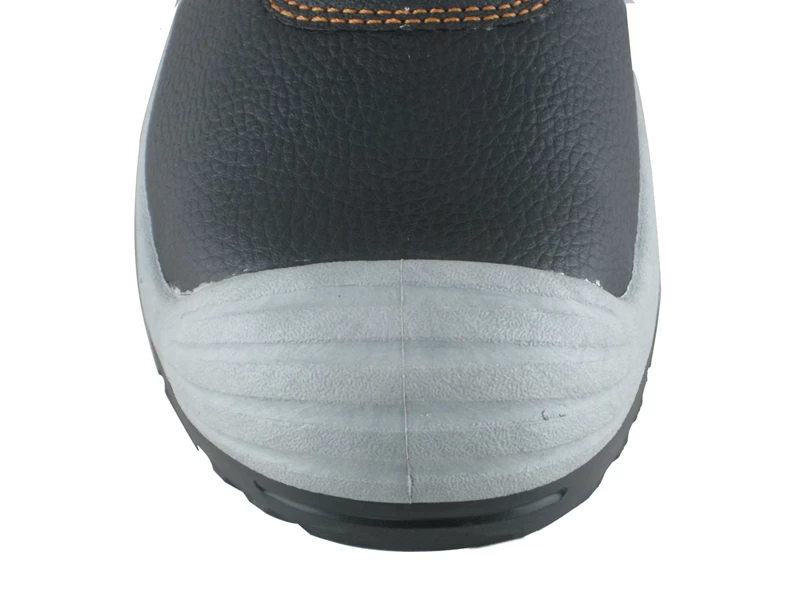 cuero artificial suela PVC zapatos de seguridad del dedo del pie PU barata grande