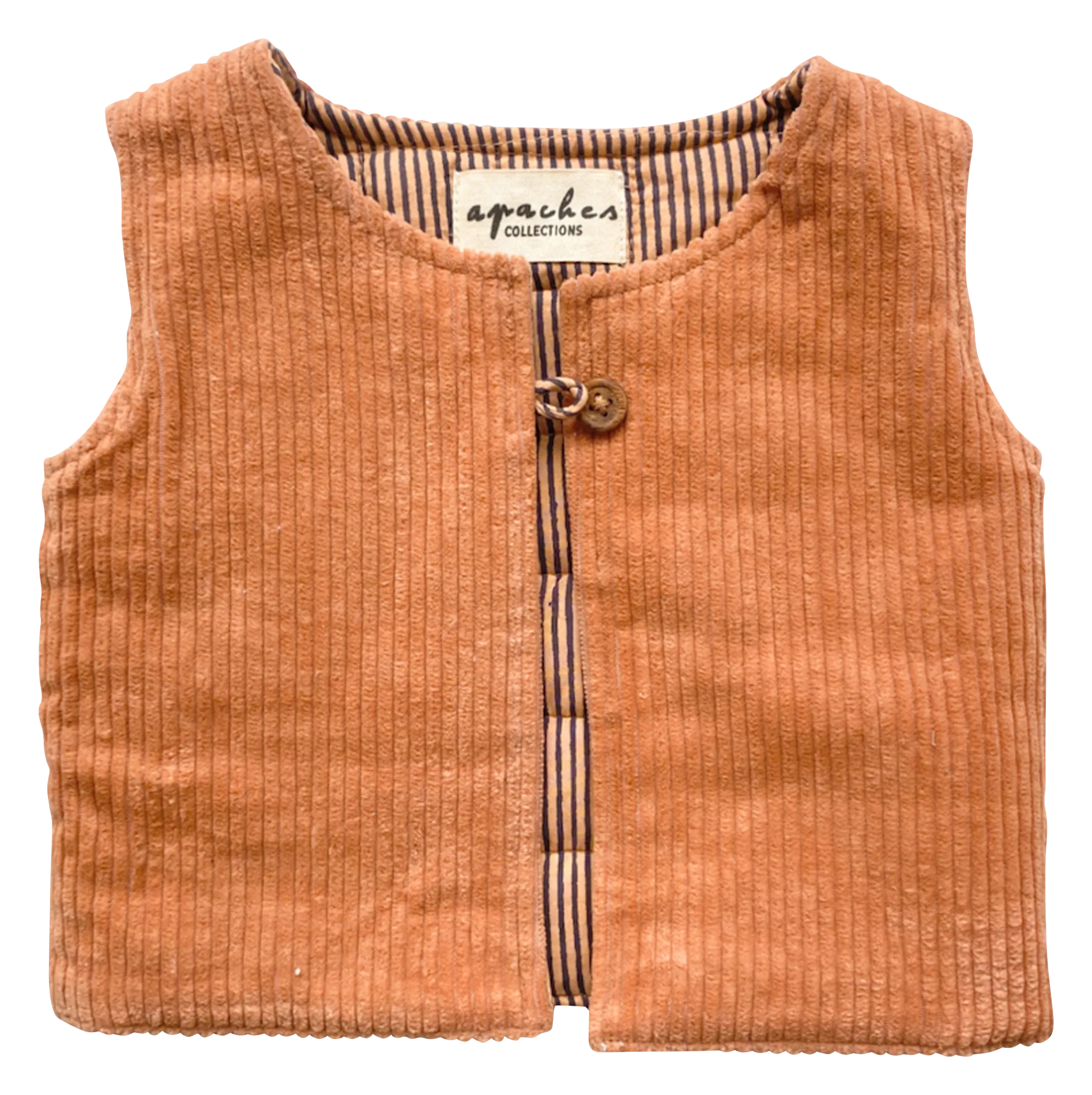 SAKARI - Cárdigan de algodón reversible con cuello redondo en rosa