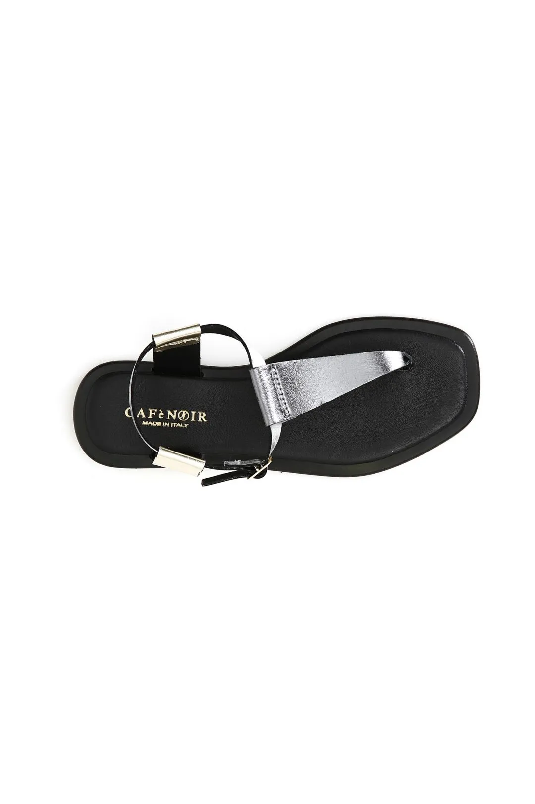 sandalias chanclas de dos colores multi black