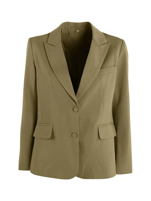 Solada Blazer clásico de mujer de color liso.