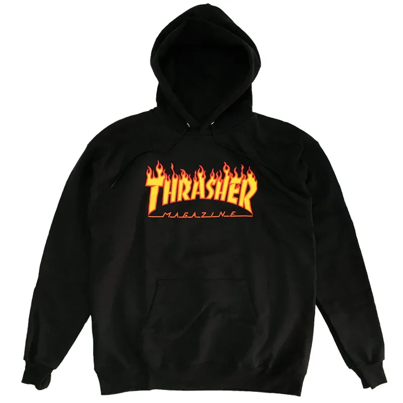 Sudadera THRASHER Flame Logo Black