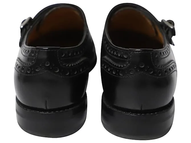 Zapatos brogue Burwood de Church's con tachuelas en cuero negro 
