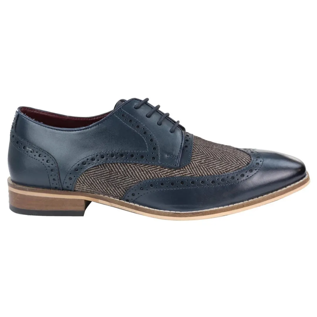 Zapatos Brogues de cuero para hombre estilo Gatsby Blinders 1920