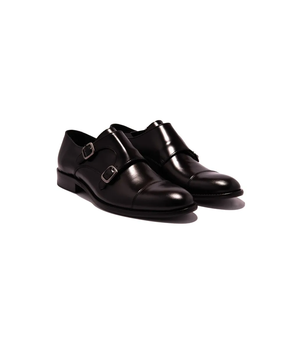 Zapatos en Cuero Con Hebillas Para Hombre