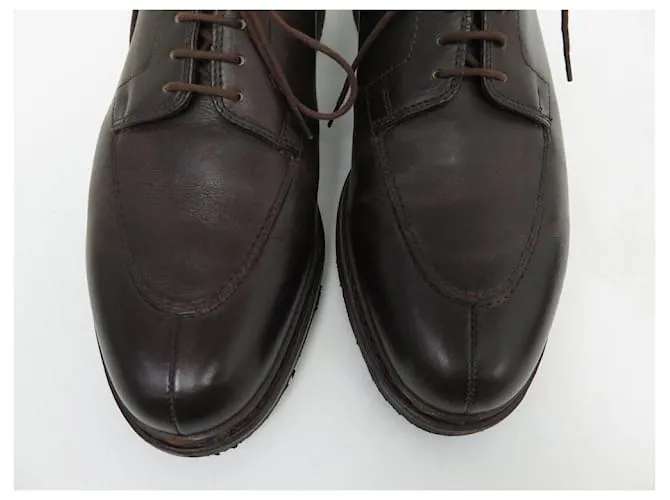 ZAPATOS PARABOOT AVIGNON GRIFF 2 DERBY CUERO MARRÓN 8.5 42.5 Castaño 